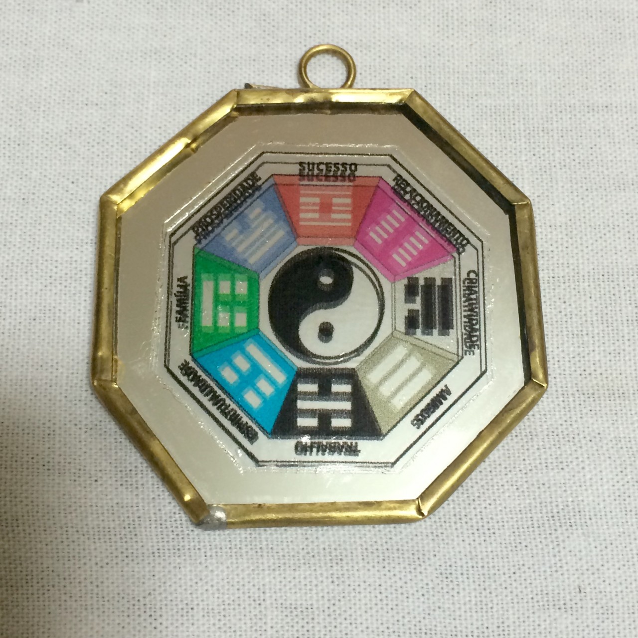 Bagua com Adesivo no espelho 6,5cm