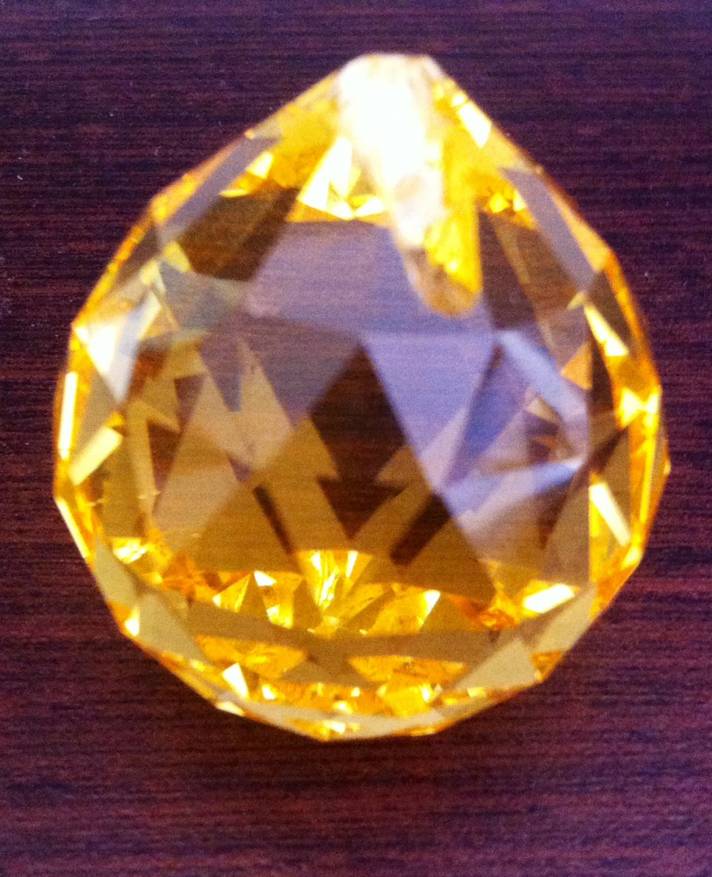 Bola Cristal multifacetada - Colorida (Rosa-Azul) 30mm