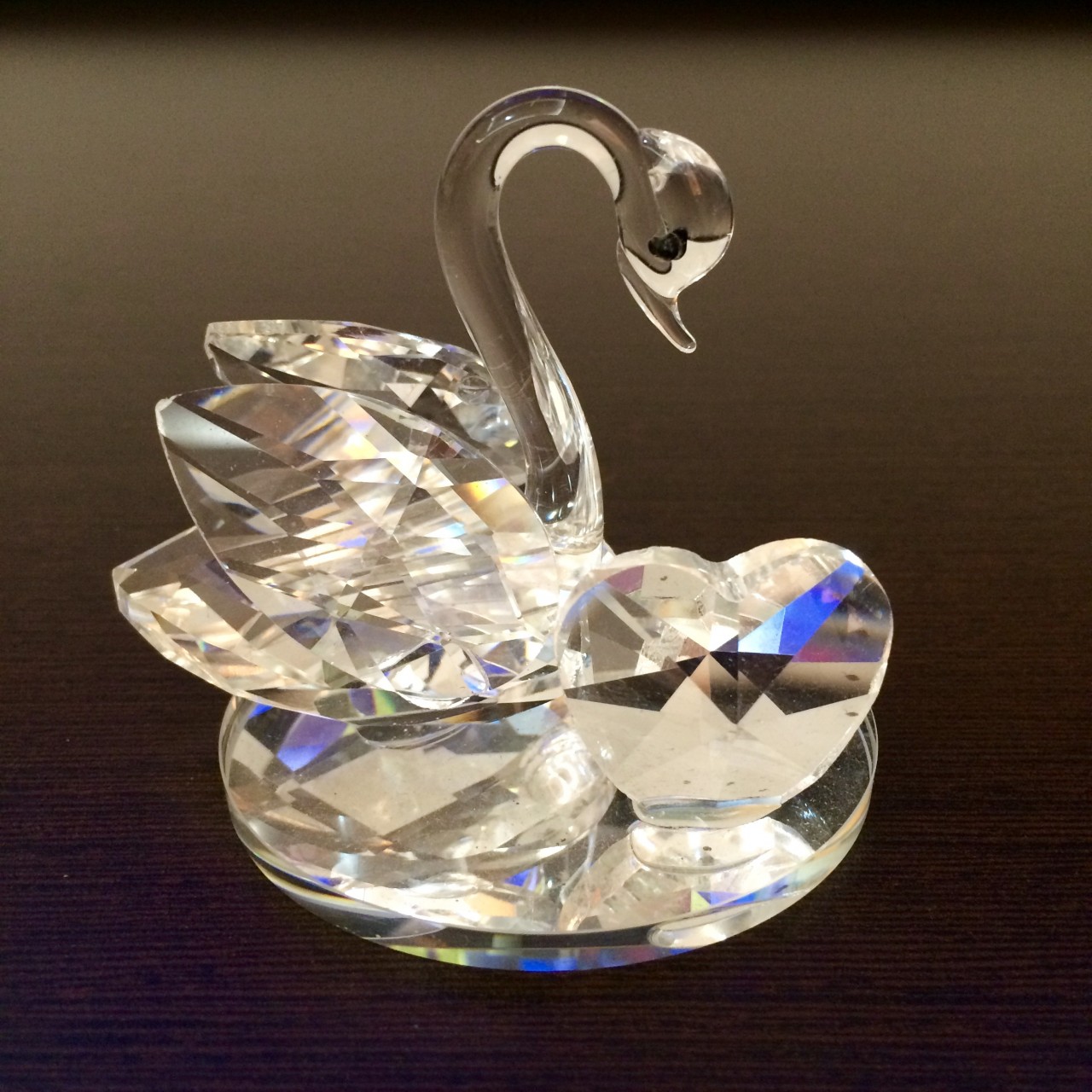 Cisne Cristal com Corção 7x7cm