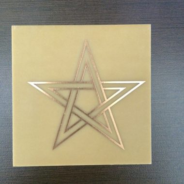 Gráfico Fenolite Cobre 7x7- Estrela 5 pontas