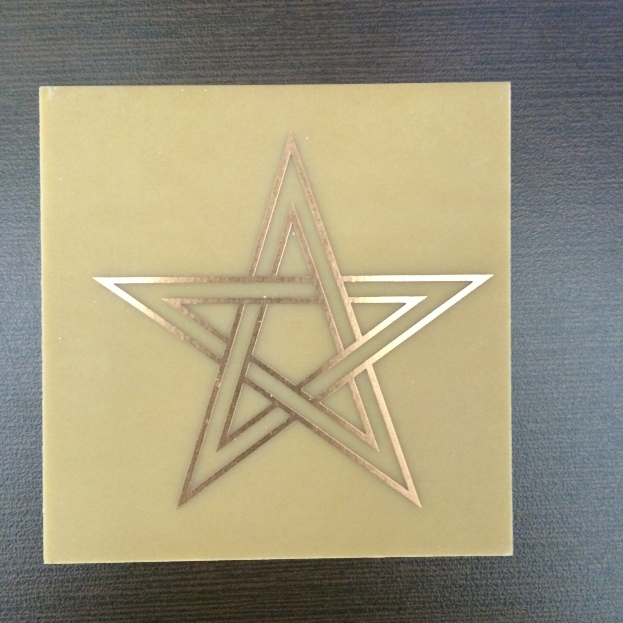 Gráfico Fenolite Cobre 7x7- Estrela 5 pontas