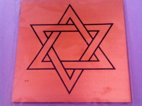 Gráfico de Cobre 10x10 - Estrela 5 pontas (Davi)