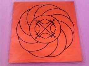 Gráfico de Cobre 10x10 Turbilhão com Sol