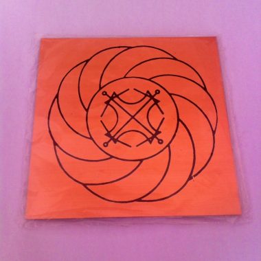 Gráfico de Cobre 10x10 Turbilhão com Sol